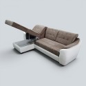 Colțar Antonio extensibil cu șezlong și ladă | Sofastil