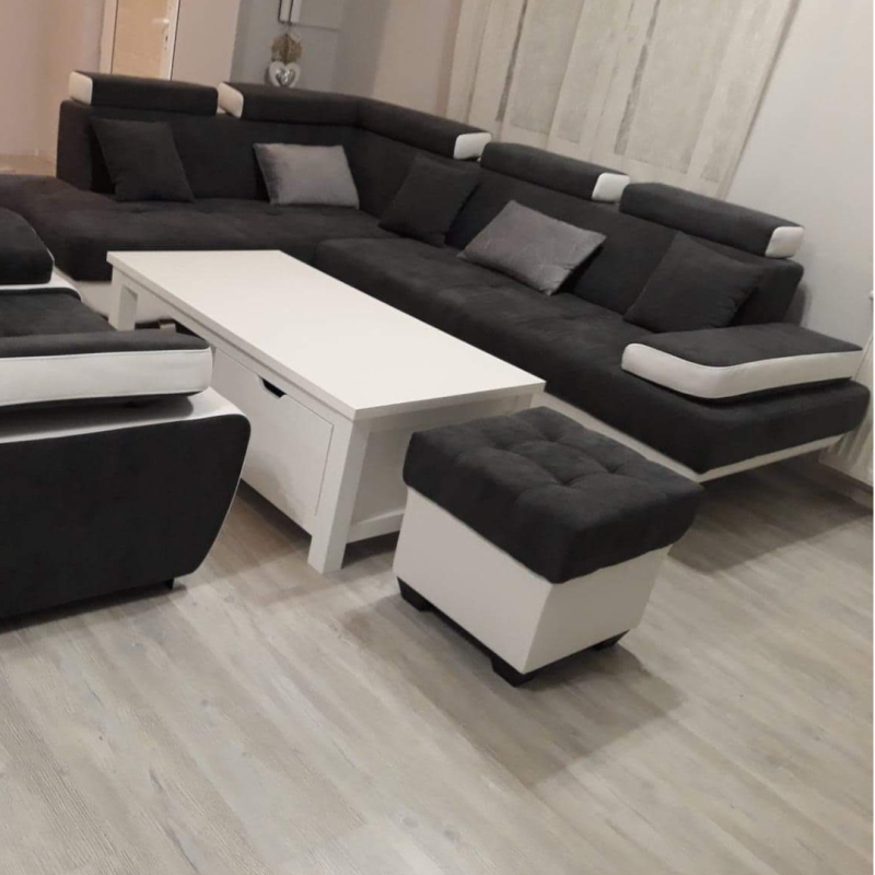 Colțar extensibil Madeira – confort ergonomic, ladă depozitare, tetiere reglabile