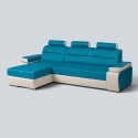 Colțar extensibil Melisa confort relax cu brațe reglabile și ladă depozitare