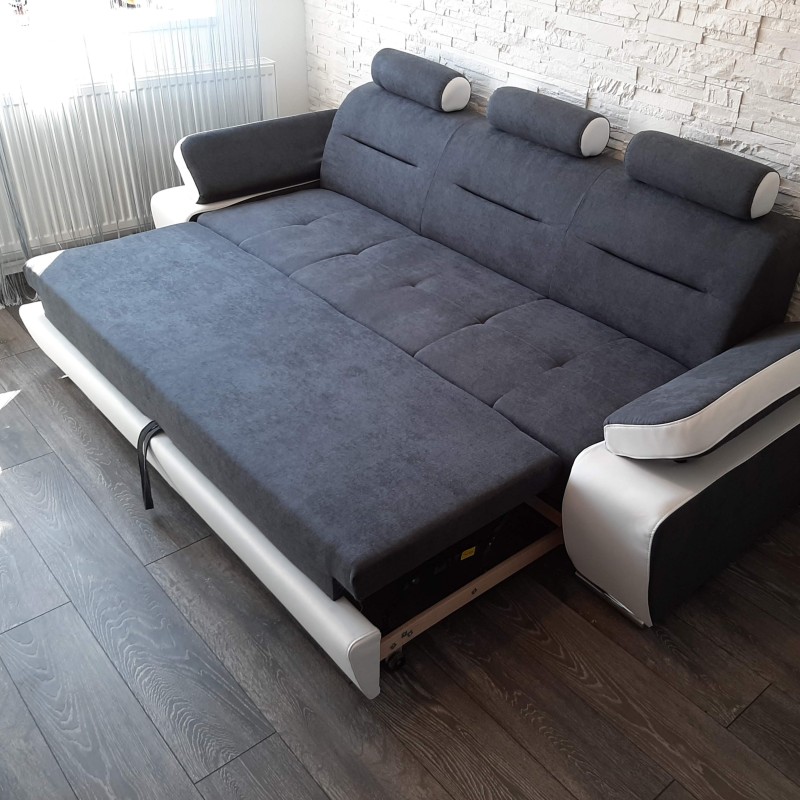 Canapea  living Melisa 3 Locuri Extensibilă cu Brațe Reglabile