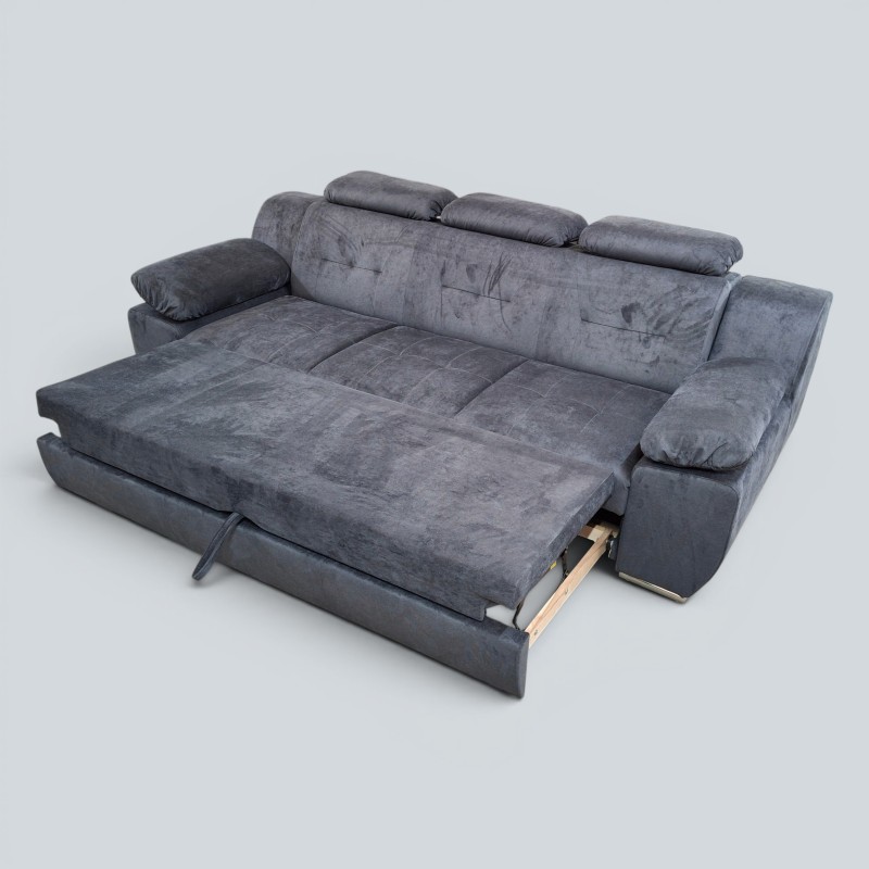 Canapea Lord 3 locuri extensibilă cu tetiere reglabile