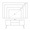 Comoda TV Retro,2 usi - Sofastil.ro