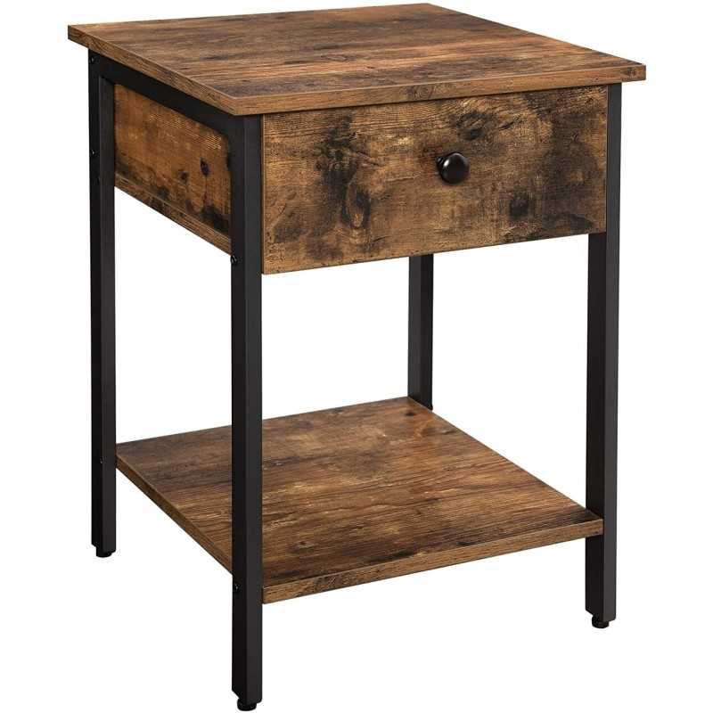 Noptiera Rustic Cu Sertar - Sofastil.ro