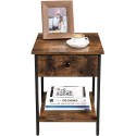 Noptiera Rustic Cu Sertar - Sofastil.ro