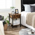 Noptiera Rustic Cu Sertar - Sofastil.ro