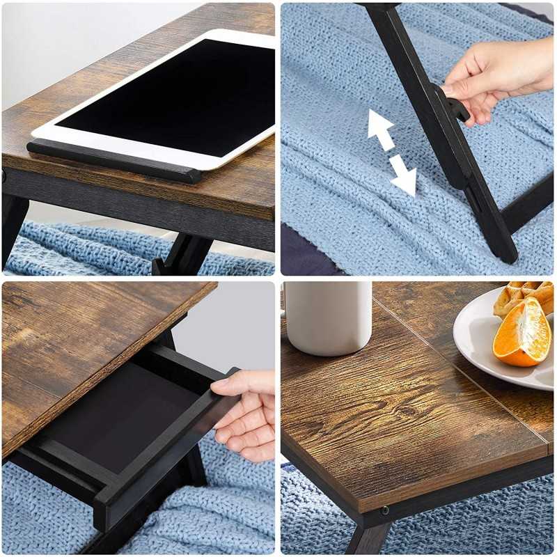 Suport pentru laptop / mic dejun in stil industrial reglabil pe inaltime - Sofastil.ro