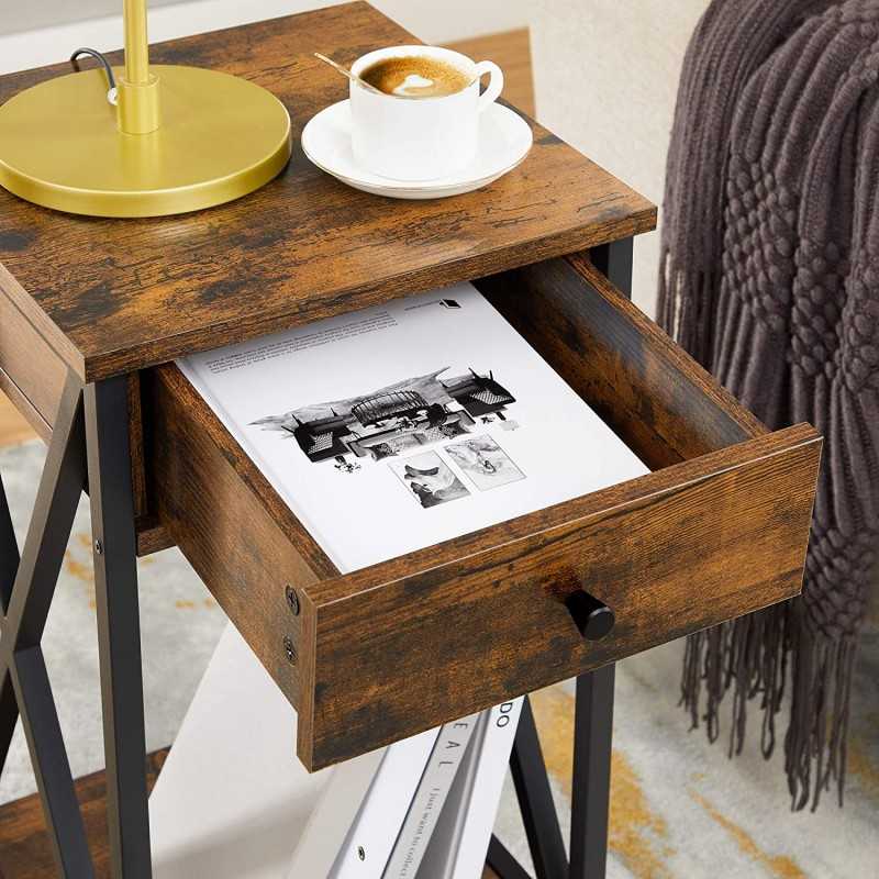Noptiera de capat stil industrial  - Sofastil.ro