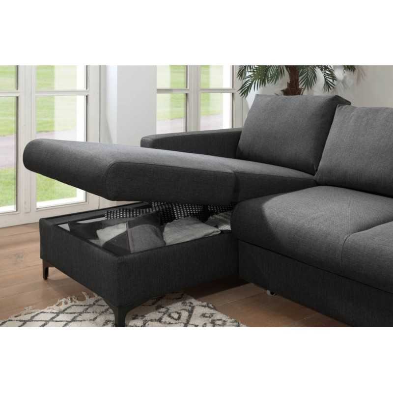 Coltar de living Taylor, extensibil cu lada  - Sofastil.ro