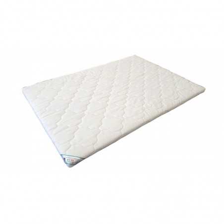 Topper HypoallergenicMed Somnart, cu husa bumbac 100%, detasabila, spalare la 90°C, 90x200 cm