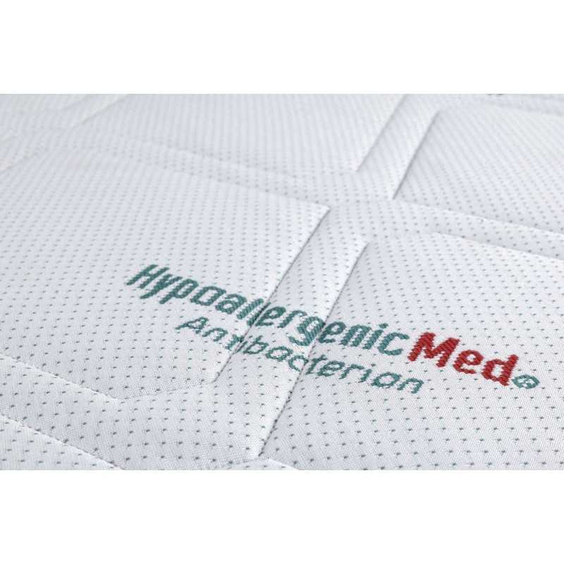 Saltea cu spumă poliuretanică Somnart HypoallergenicMed Antibacteria, 140x200, înălțime 18 cm, antibacterii, husă detașabilă cu 