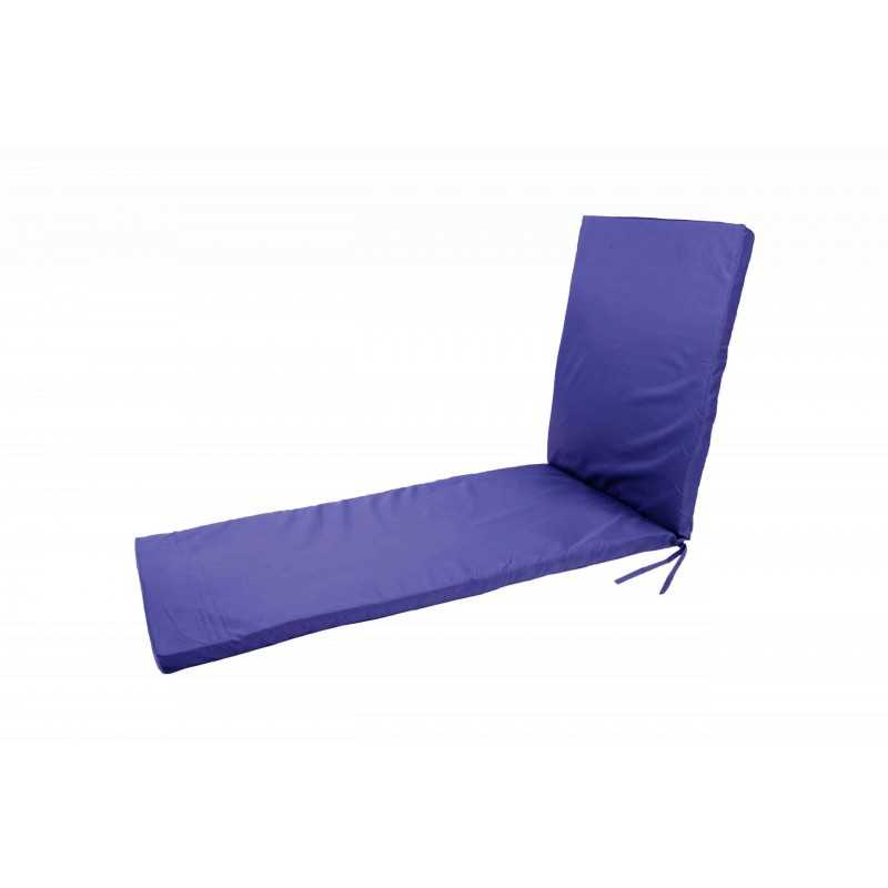 Saltea impermeabila pentru sezlong Somnart 50x190x4.5cm, doua segmente, interior burete, grosime 4.5cm, bleumarin