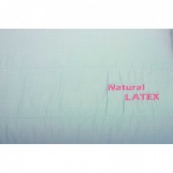 Perna Somnart LATEXCEL, 66x38x14 cm, latex natural, husa bumbac 100%, bleu