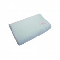 Perna ergonomica Somnart LATEXCEL, 64x40x15 cm, latex natural, husa bumbac 100%, bleu