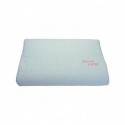 Perna ergonomica Somnart LATEXCEL, 64x40x15 cm, latex natural, husa bumbac 100%, bleu
