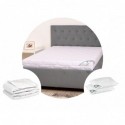 Pachet 1 Saltea hipoalergica SomnART 160x190x17 cm + Protectie matlasata pentru saltea + 2 perne 50 x 70