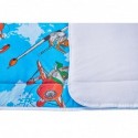 Patura impermeabila bebe, bumbac frotir, SomnART, 100x110 cm, Aviator