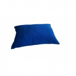 Perna 40x60 matlasata micropolar moale si pufos PolarTech tip Cocolino, culoare Palace Blue, Somnart, vidata