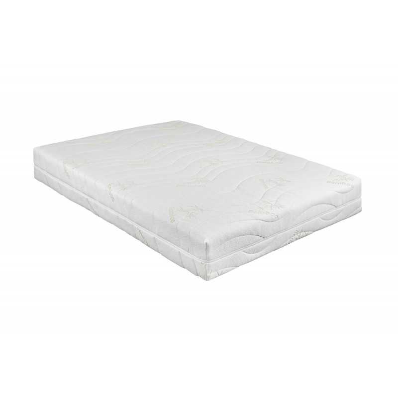 Saltea cu memorie 3D Somnart Memory Bambus 180x200, înălțime 16 cm, husă cu bambus lavabilă și detașabilă cu fermoar, mânere, fe