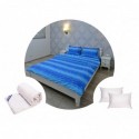 Pachet 1 Lenjerie de pat Ultrasleep XXL, bumbac 100%, bleumarin + 1 pilota 200x220 + 2 perne 50x70