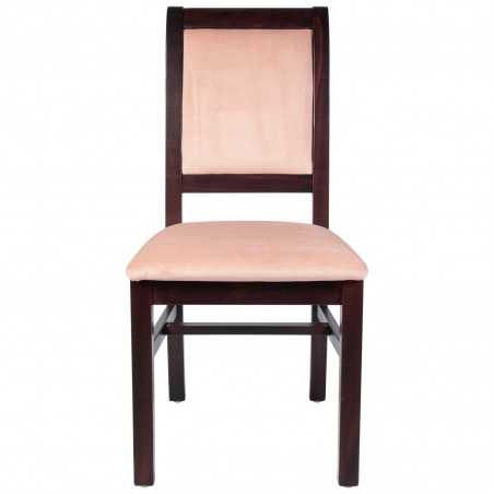Scaun lemn tapitat King, pentru bucatarie, living, sufragerie, alb, scaun alb,fag, nuc si wenghe