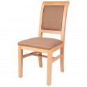 Scaun lemn tapitat King, pentru bucatarie, living, sufragerie, alb, scaun alb,fag, nuc si wenghe
