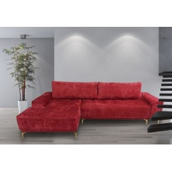 coltar modern, extensibil cu lada, Baron, rosu, dimensiuni si culori la comanda,canapea coltar sufragerie