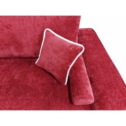coltar modern, extensibil cu lada, Baron, rosu, dimensiuni si culori la comanda,canapea coltar sufragerie