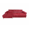coltar modern, extensibil cu lada, Baron, rosu, dimensiuni si culori la comanda,canapea coltar sufragerie