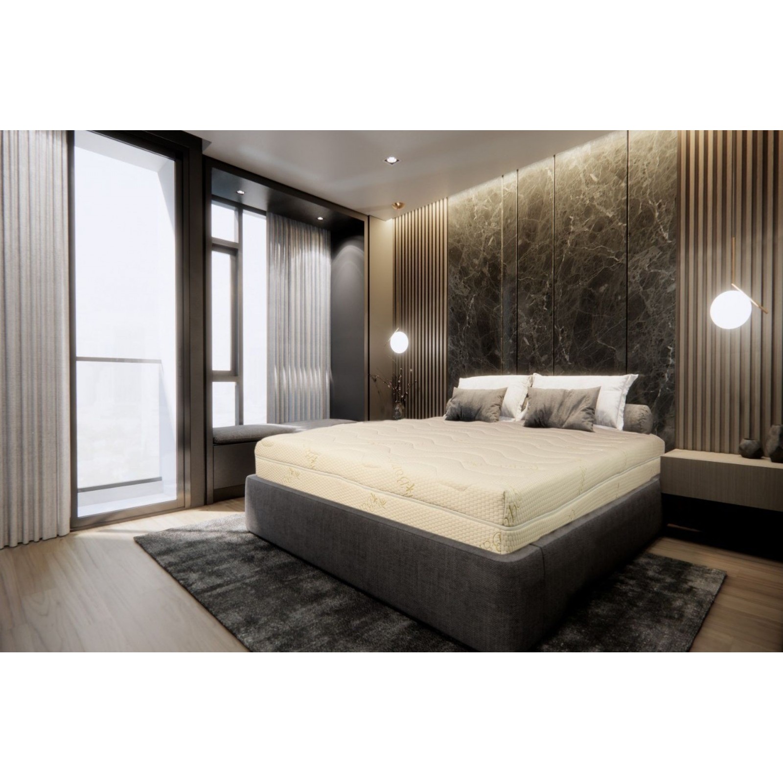 Saltea Best Bambus 7 zone latex + memory