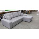 Coltar gri,extensibil cu lada, pentru sufragerie - Sofastil