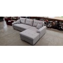 Coltar gri,extensibil cu lada, pentru sufragerie - Sofastil