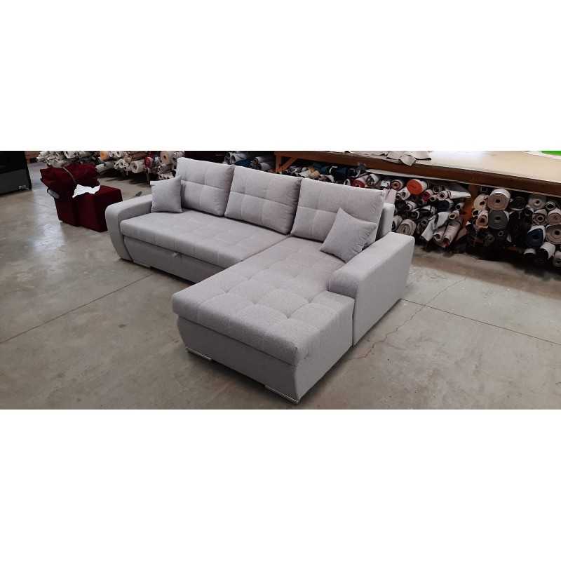 Coltar gri,extensibil cu lada, pentru sufragerie - Sofastil