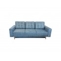 Canapea 3 locuri pentru living, extensibila cu lada, Parma, culoarea albastra
