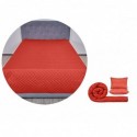 Pachet 1 Set SomnART gama Coral, Pilota 200x220 cm si 2 perne 50x70 cm + Cuvertura Microfibra, 210x240, Rosu