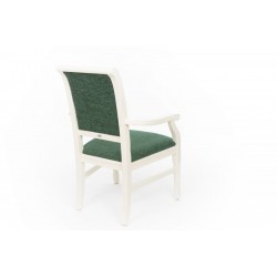 scaun lemn alb
