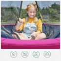 Salteaua de siguranță de trampolină de înlocuire, acoperire de arc standard pentru trampoline de 8 ft, diametrul de 244 cm, lățimea de 30 cm, rezistentă la UV, rezistentă la lacrimi, protecție a marginii, roz STP008P01