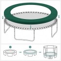 Covoraș de siguranță pentru trambuline de schimb, husă standard cu arc pentru trambuline de 12 ft, 366 cm în diametru, 30 cm lățime, rezistentă la UV, rezistentă la rupere, protecție pentru margini, verde STP12GN
