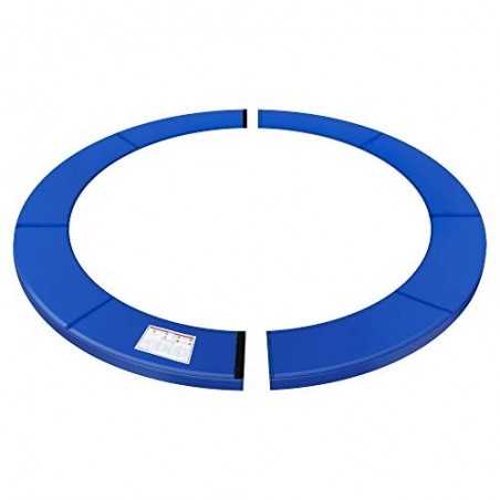 Plăcuță de siguranță pentru trambulină de schimb, husă standard cu arc pentru trambulină de 12 ft, diametru 366 cm, lățime 30 cm, detașabilă, rezistentă la UV, rezistentă la rupere, protecție pentru margini, albastru STP012Q02