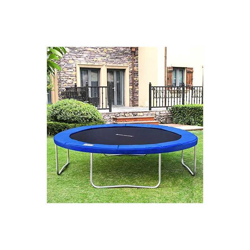 Songmics Trampoline Edge Cover, Spring Cover, Edge Protection, Safety Mat, UV-resistant, Tear-Resistant Trampoline Accessories, Standard Size, Blue