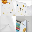 Kids’ Bookcase, Book Storage Shelf Organizer, cu kit anti-tip, pentru camera copiilor, sala de joacă, grădiniță, școală, 62,5 x 28 x 60 cm, design de economisire a spațiului, alb GKR72WT