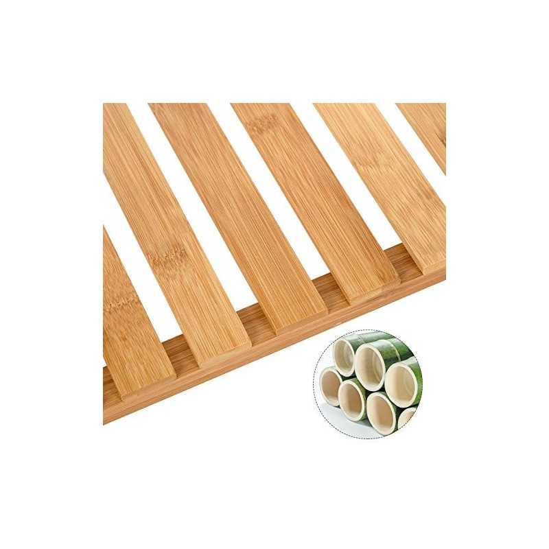 BCB33Y Raft din Bambus pentru Baie/Bucatarie/Raft pentru Pantofi, 60 x 26 x 66 cm Ideal pentru baie, living, hol, bucatarie sau balcon.