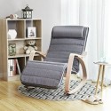 Songmics Rocking Chair - Living Room Chair. gray