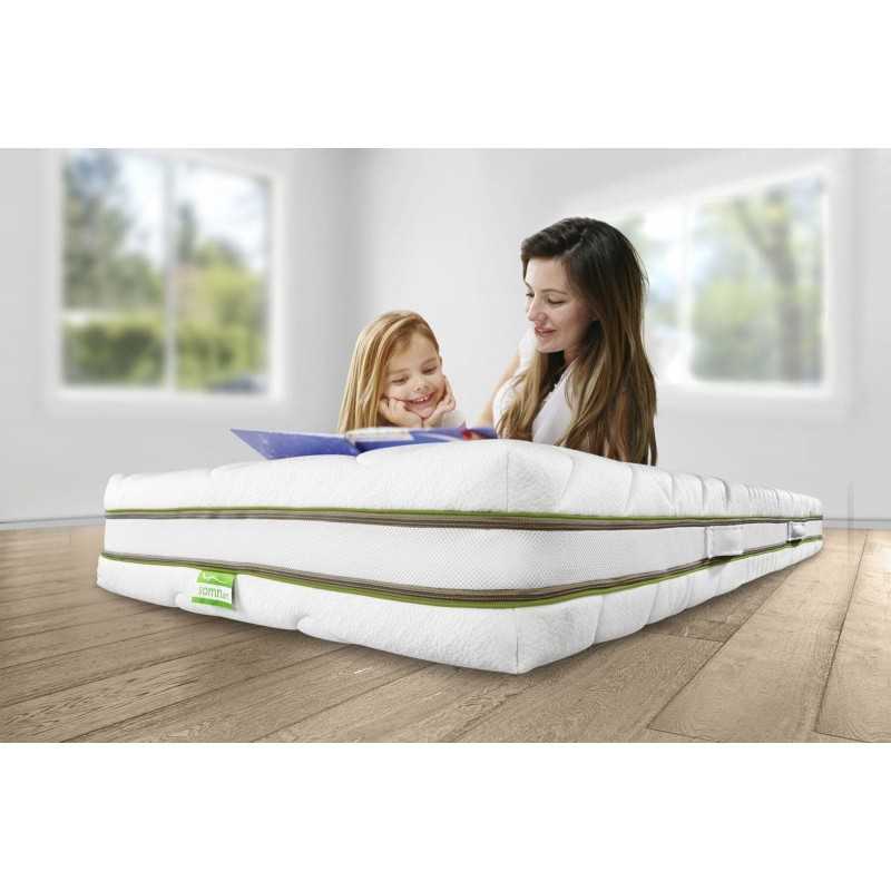 Husa Saltea Somnart 90x200x20 cm, sistem de aerisire 3D, lavabila, cu fermoar, manere