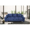 Canapea moderna de living Luna, extensibila cu lada, albastra