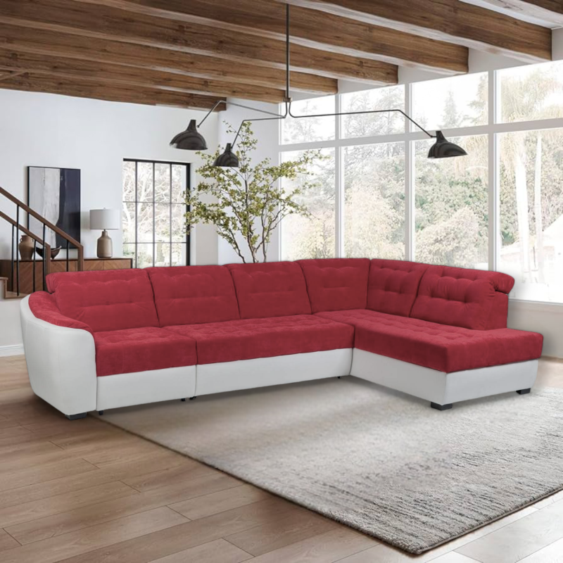 ANTONIO - coltar modern cu tetiere reglabile, extensibil cu lada, modular, personalizabil la comanda
