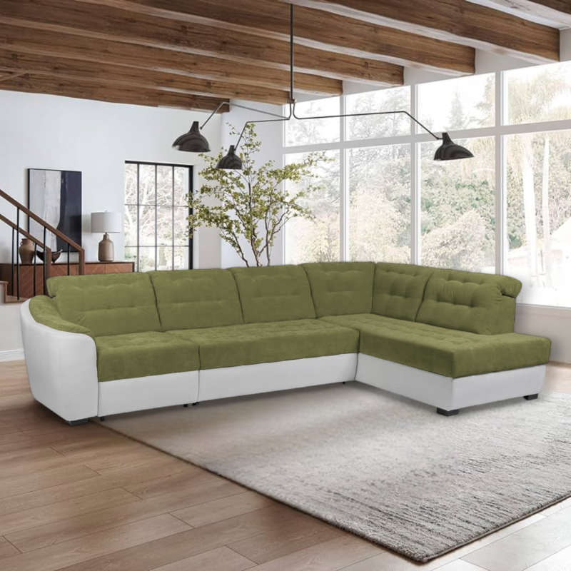 ANTONIO - coltar modern cu tetiere reglabile, extensibil cu lada, modular, personalizabil la comanda