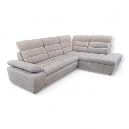 Coltar living modern extensibil cu tetiere cap reglabile si lada de depozitare - VENUS, personalizabil la comanda