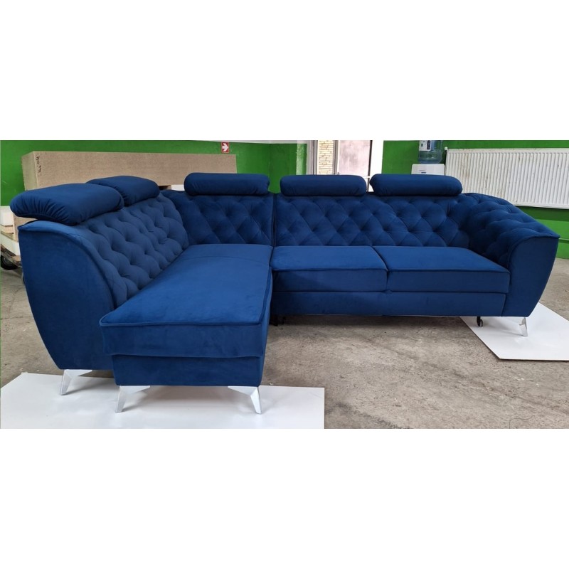 Coltar lux King Luis tip chesterfild, extensibil cu lada