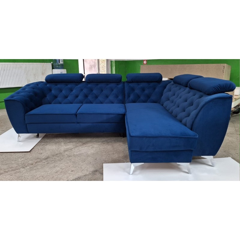 Coltar lux King Luis tip chesterfild, extensibil cu lada
