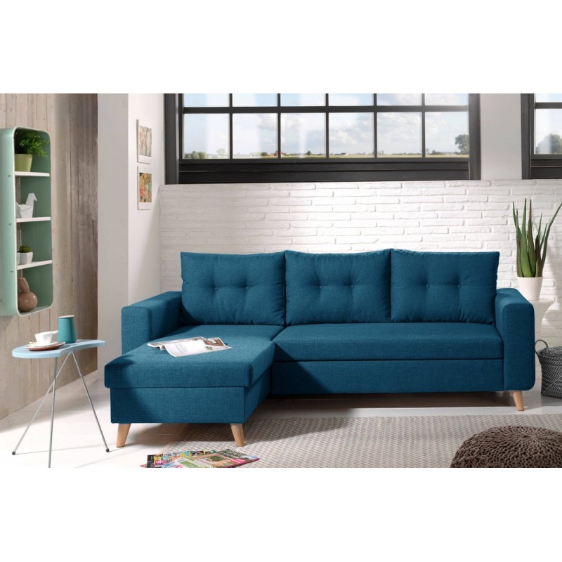 Canapea coltar living Noris, extensibil cu lada